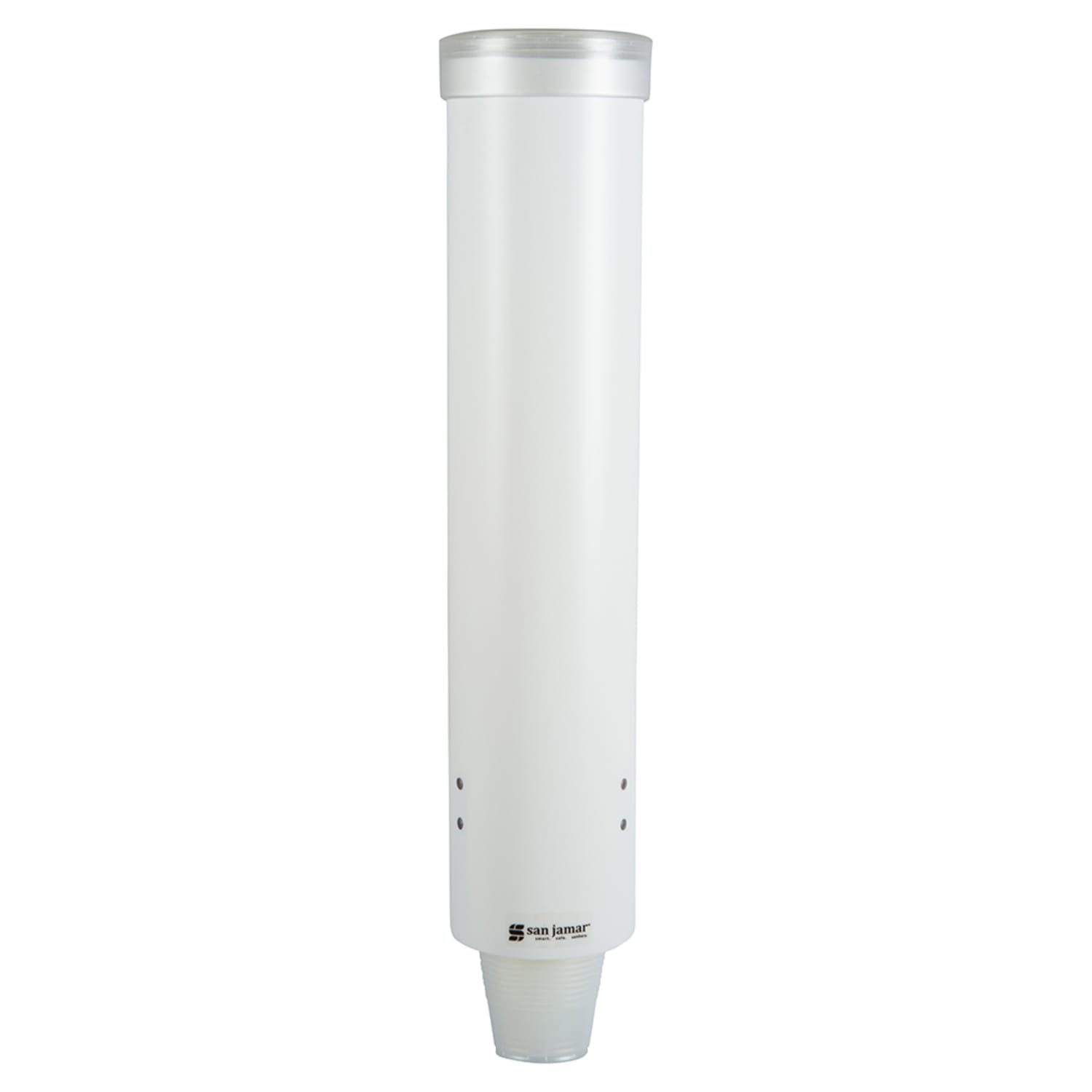 San Jamar C3165WH Cup Dispenser, Surface Mount, Cone & Paper Cups, White