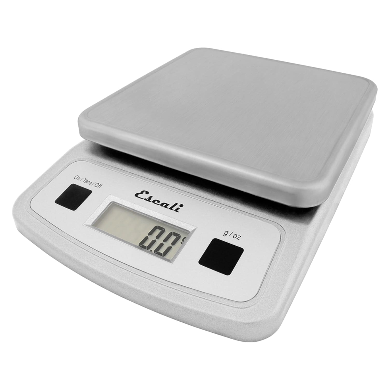 San Jamar SCDG13LP Escali 13 lb Digital Scale w/ Removable Platform - 5 3/4 x 8 1/4, Stainless Steel
