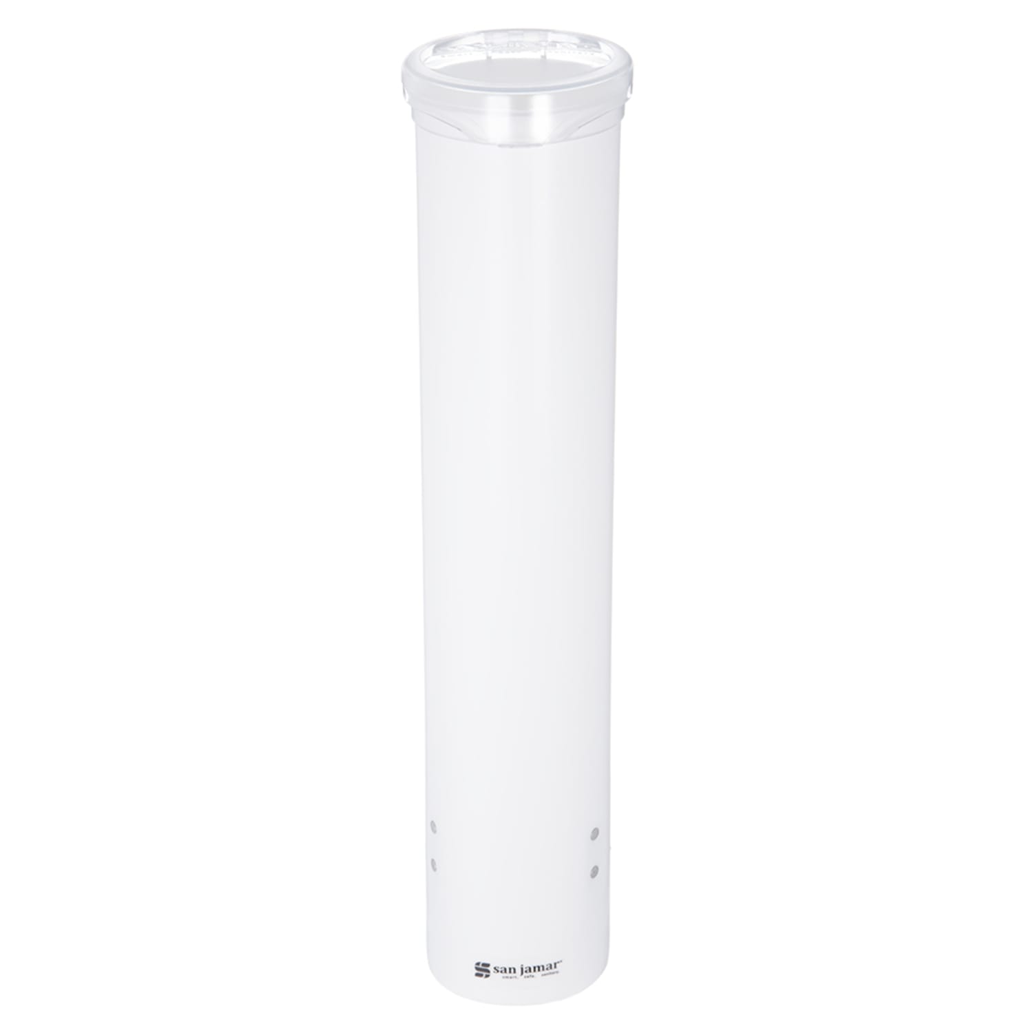 San Jamar C4160WH Cup Dispenser, Surface Mount, Cone & Paper Cups, White
