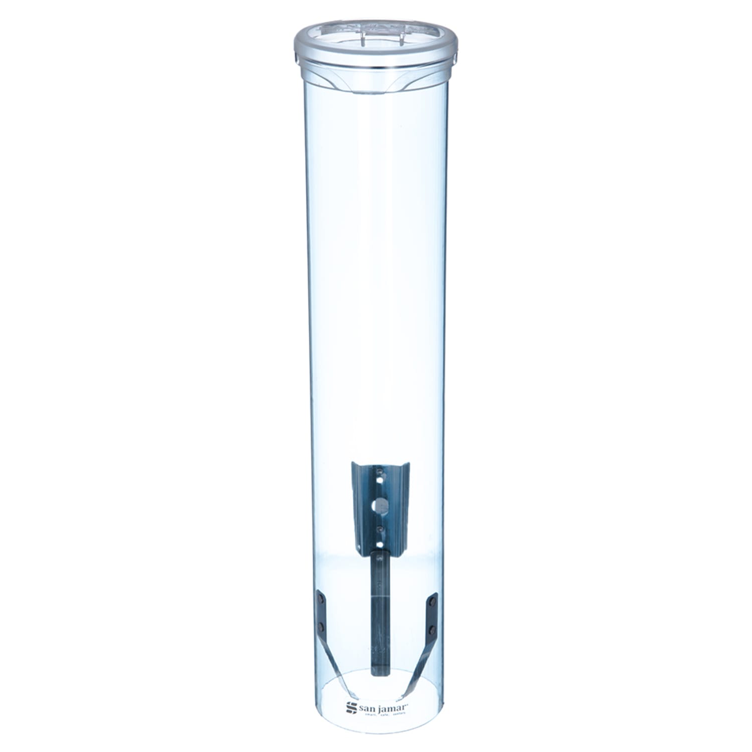 San Jamar C4160TBL Cup Dispenser, Surface Mount, Cone & Paper Cups, Blue