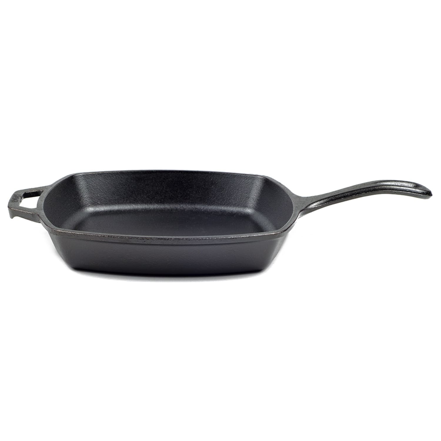 Lodge L8SQ3 10 1/2 Square Seasoned Cast Iron Skillet w/ Handles, Black