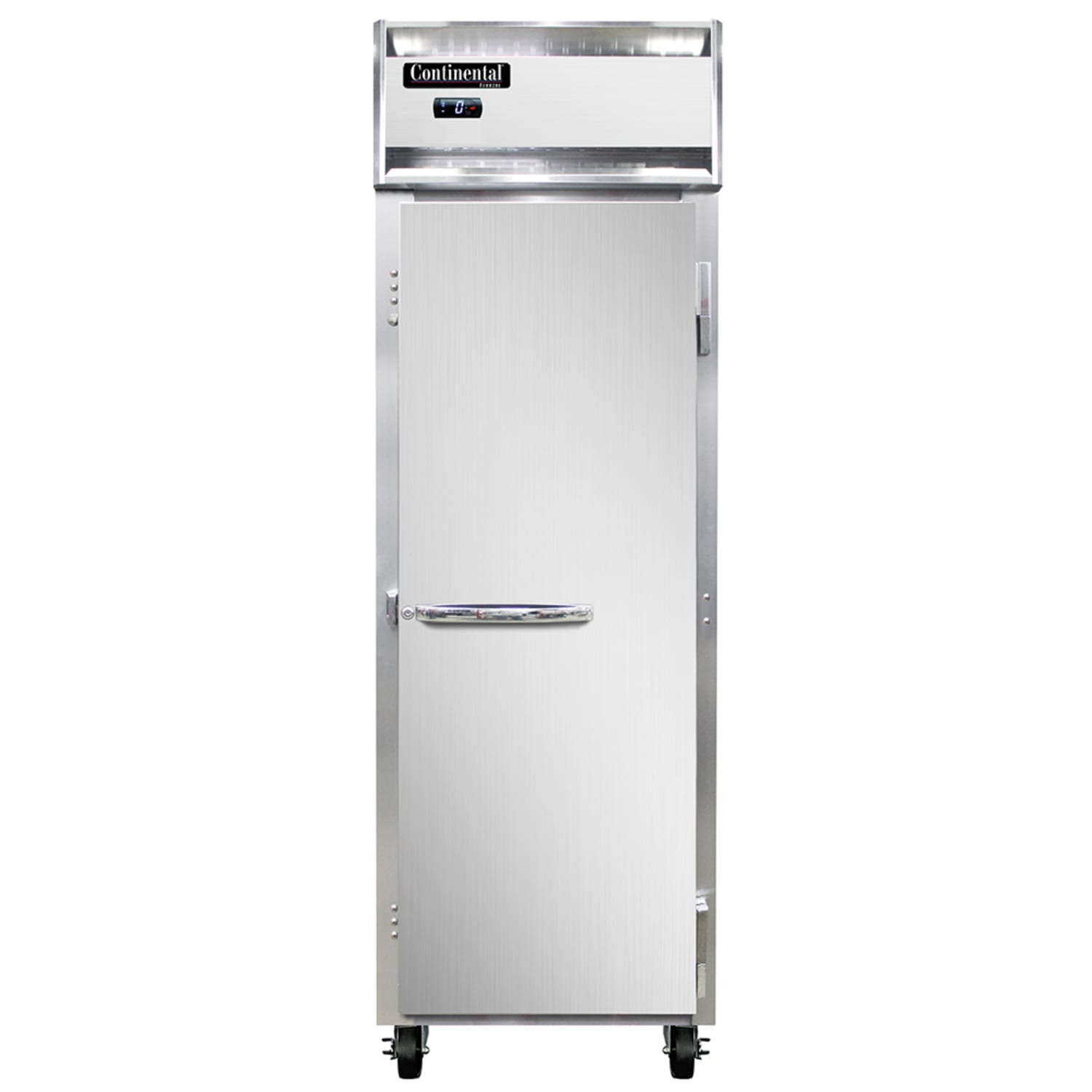 Continental 1FN 26 1 Section Reach In Freezer, 1 Right Hinge Solid Door, 115v, 20-cu.-ft. Capacity, Stainless Steel & Aluminum