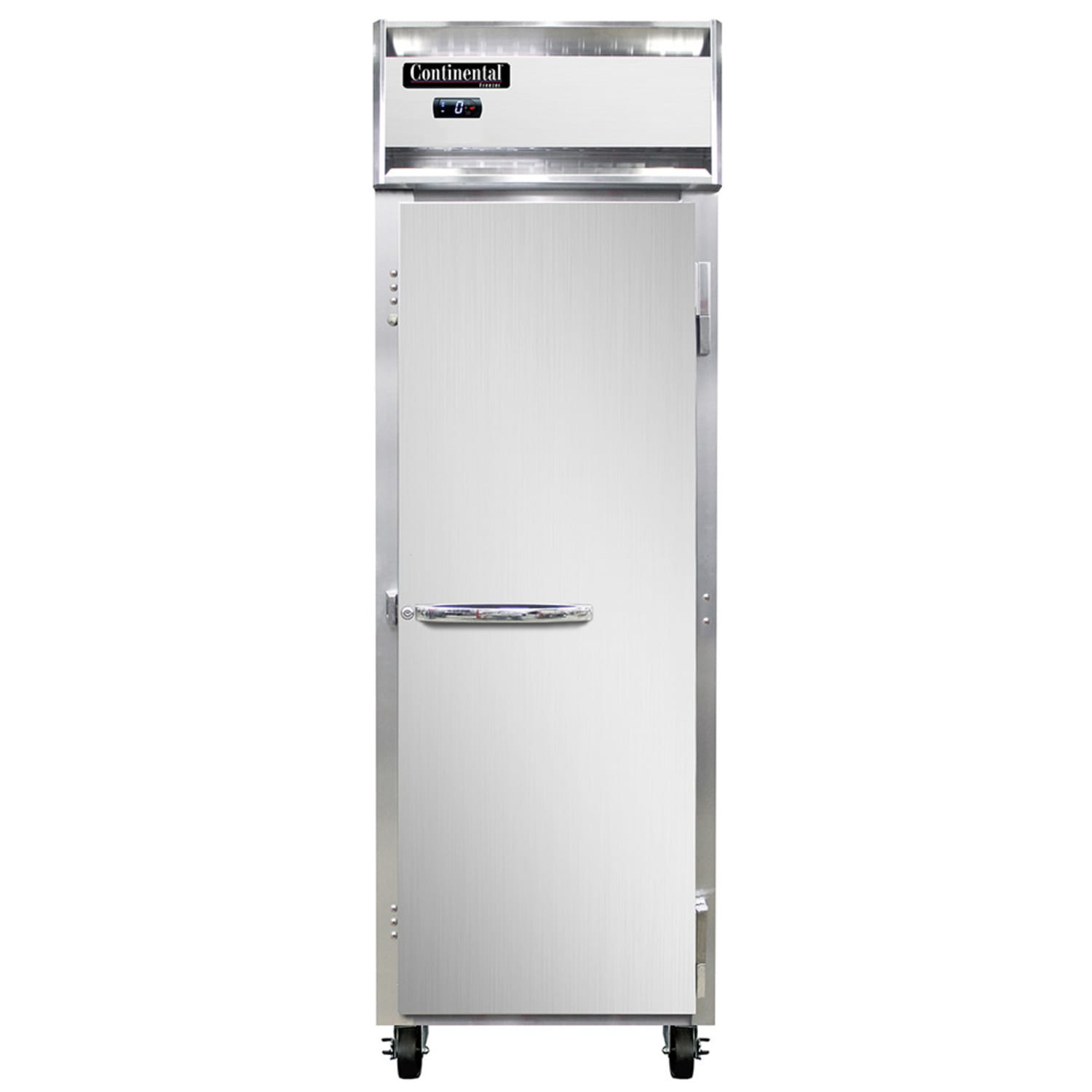 Continental 1FNSS 26 1 Section Reach In Freezer, 1 Right Hinge Solid Door, 115v, Stainless Steel