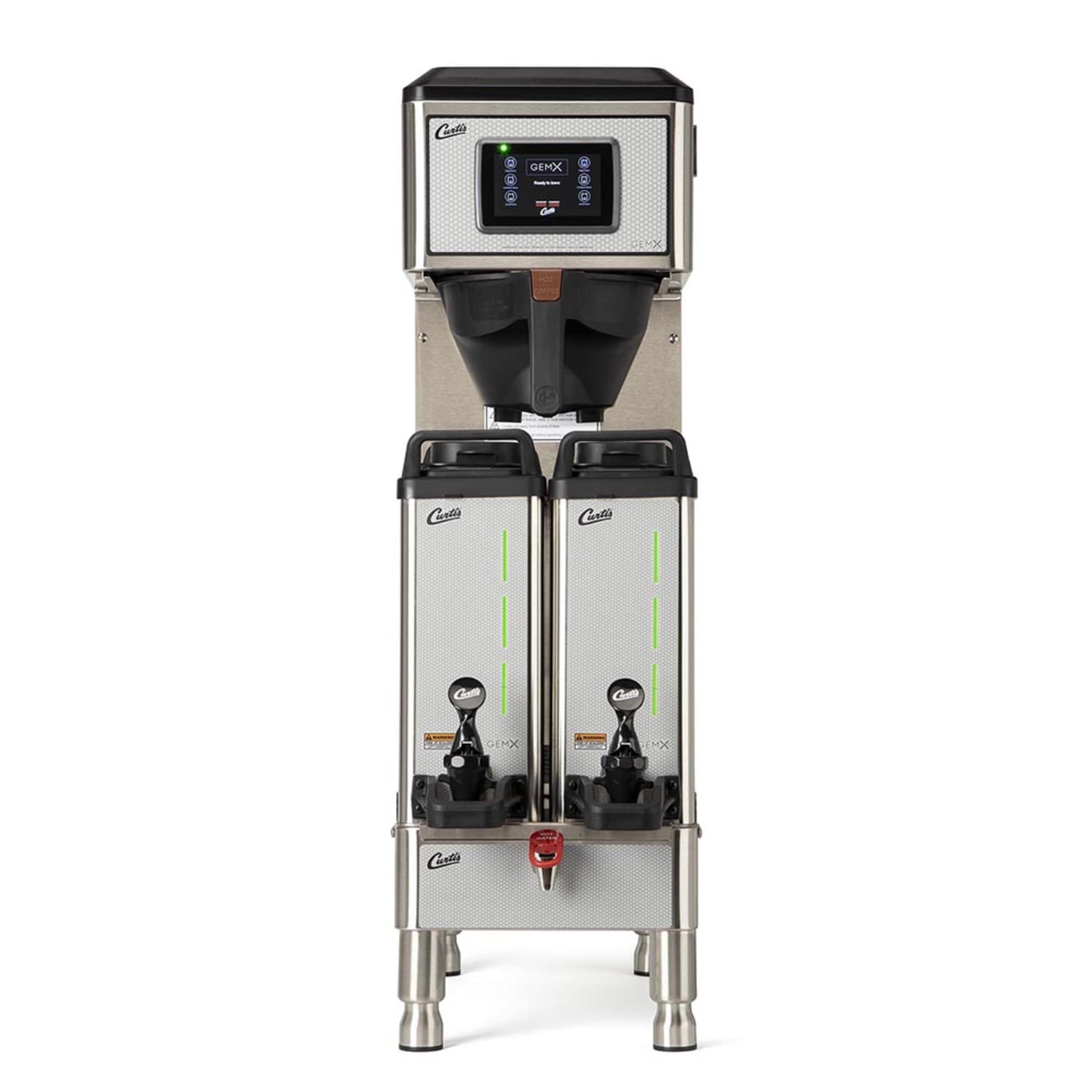 Curtis G4GEMXN63A1000 Gemini G4 GemX Satellite Coffee Brewer w/ 1 1/2 gal Capacity - 120v, Silver