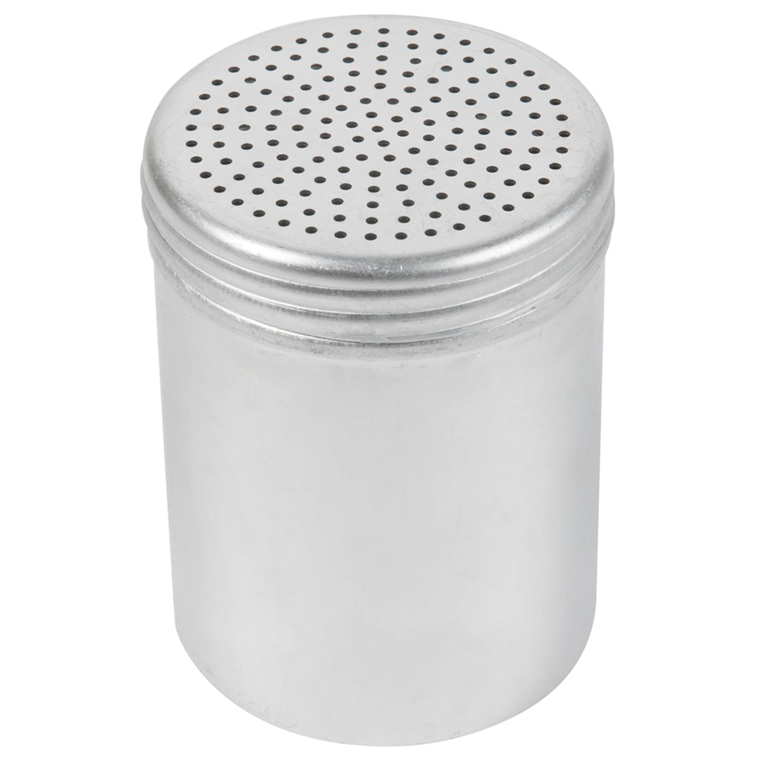 Vollrath 68181 10 oz Dredge w/ Large Holes, Aluminum, Silver