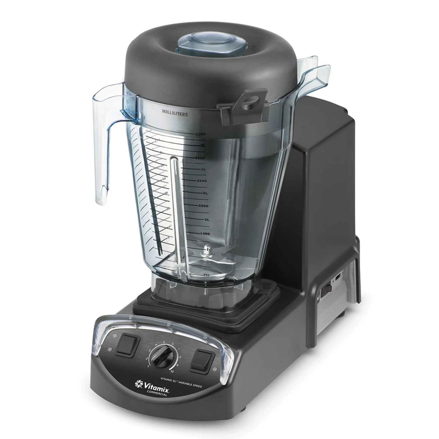 Vitamix Commercial 005201-1191 XL Countertop Food Blender w/ Polycarbonate & Tritan Containers, Heavy-duty 4.2 HP Motor, Variable Speed, Black, 120 V