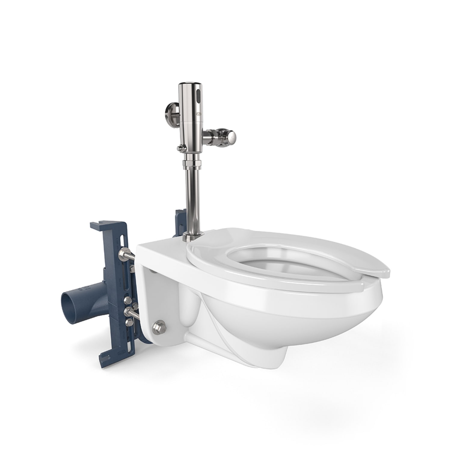 Zurn Industries ZTR6200-ONE-HW Exposed Hardwired Sensor Piston Flush Valve for Water Closets - 1.1 gpf, 11 1/2 Rough In, Chrome
