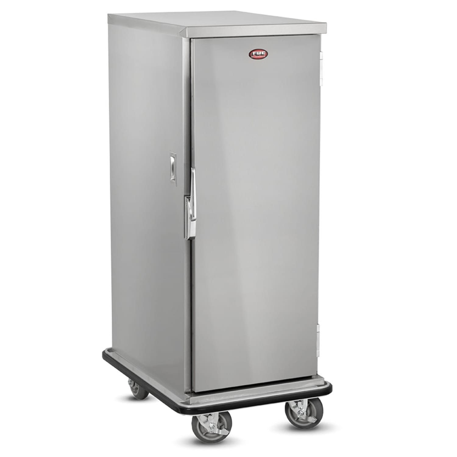 FWE ETC-1826-16 32 Tray Ambient Meal Delivery Cart, Stainless Steel, (16) 18"" x 26"" Pans, Silver