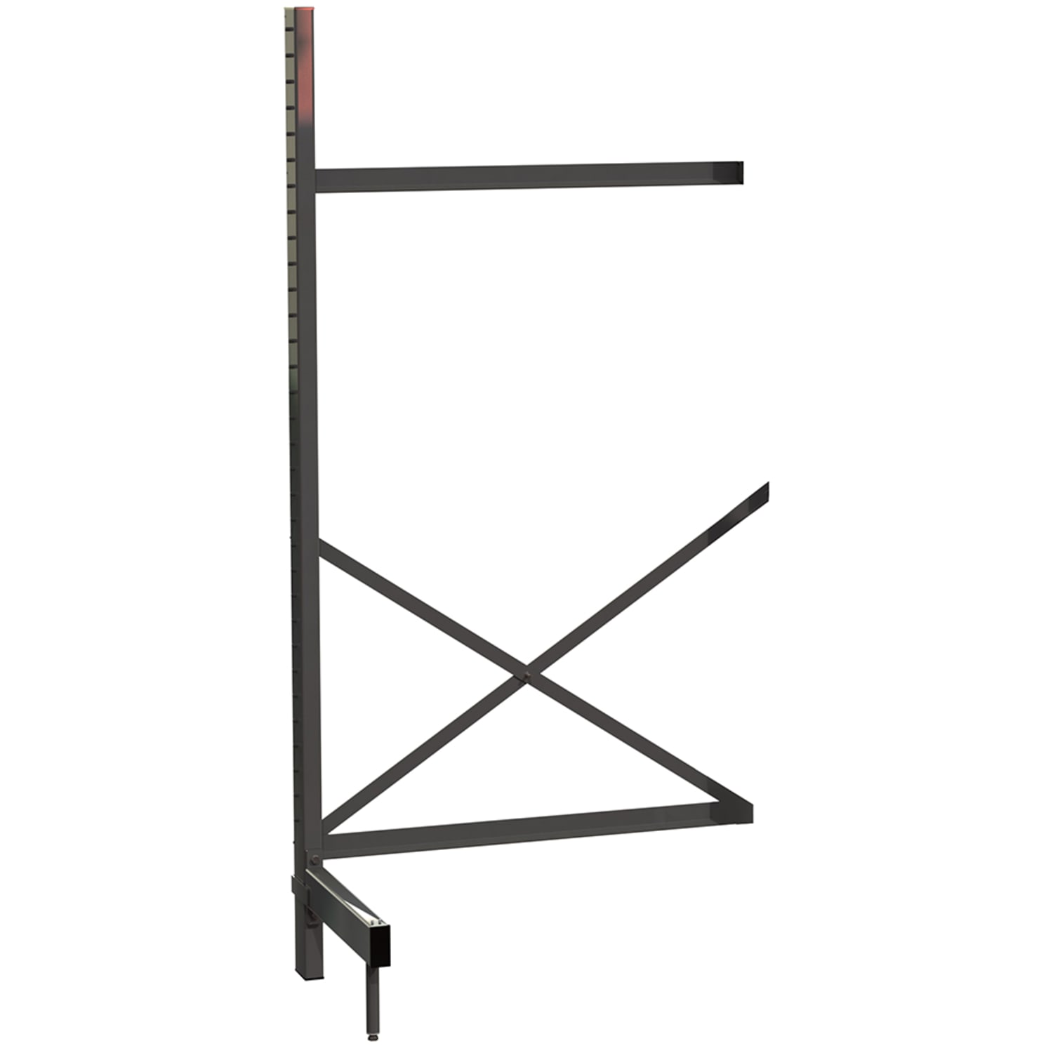 Metro SM762136-ADD SmartLever Cantilevered Shelving Add On Unit - 38 1/5L x 25 1/2W x 76 3/8H, Steel, Gray