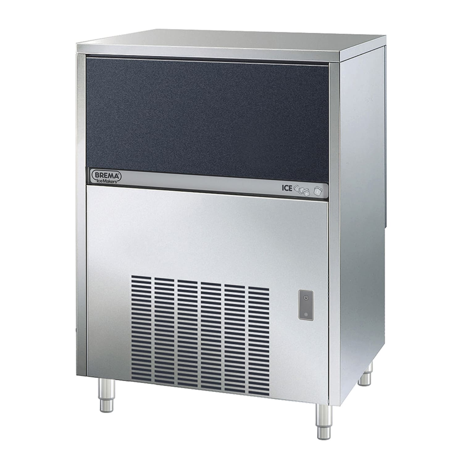 Eurodib CB640A 29 Brema Top Hat Undercounter Commercial Ice Machine - 150 lbs/day, Air Cooled, Stainless Steel, 120 V