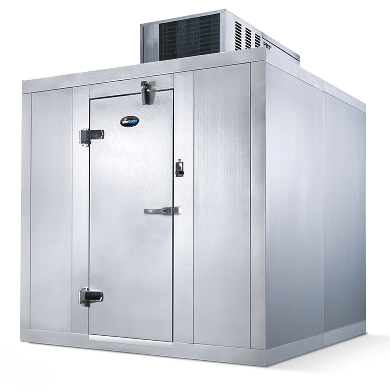 Amerikooler QC061277**FBSC-O 6' x 12' Outdoor Walk-In Cooler w/ Top-Mounted Compressor - Floor, Top Mount Compressor, 208/230 V
