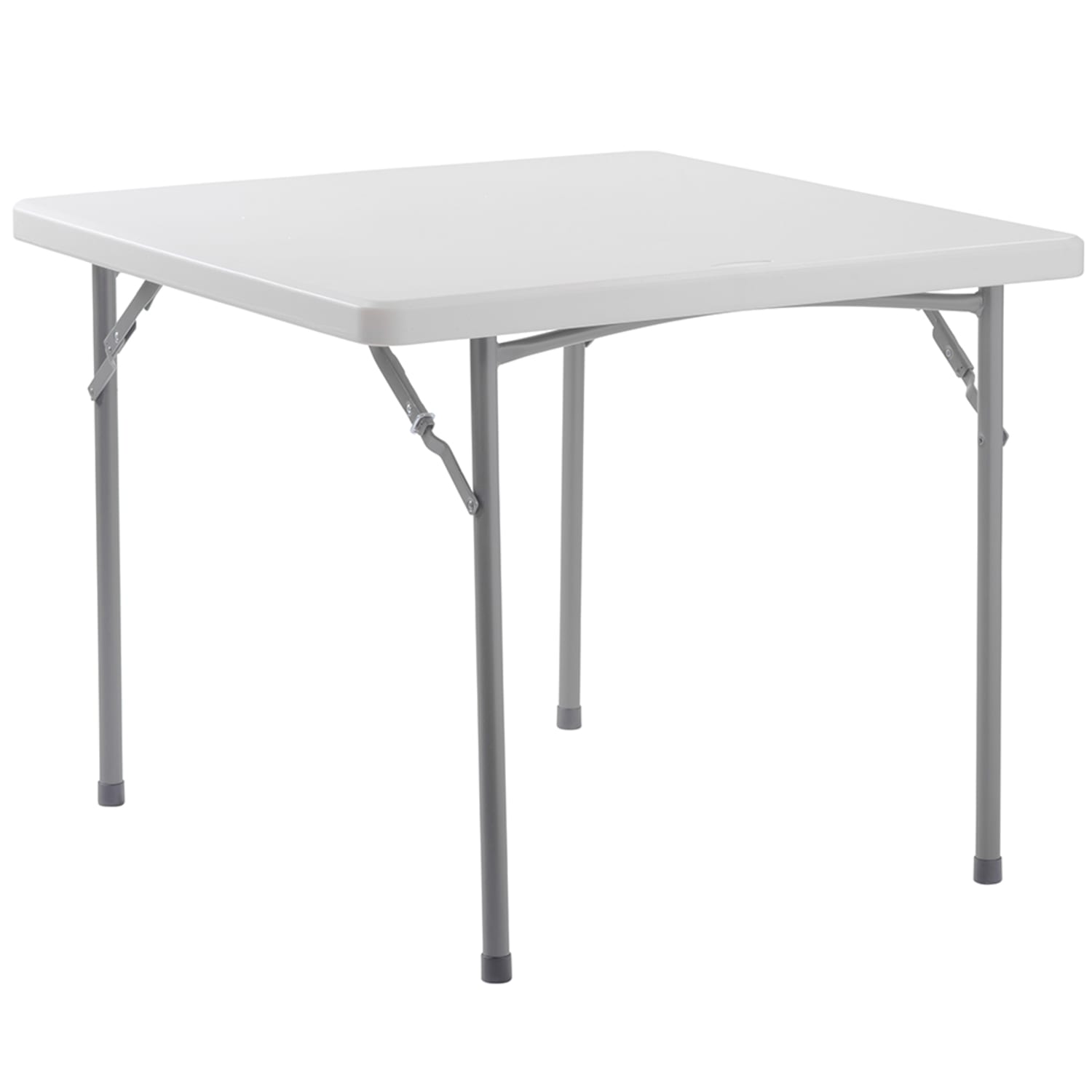 National Public Seating BT3636 36 Square Folding Table w/ Speckled Gray Plastic Top & Gray Steel Frame - 29 1/2H