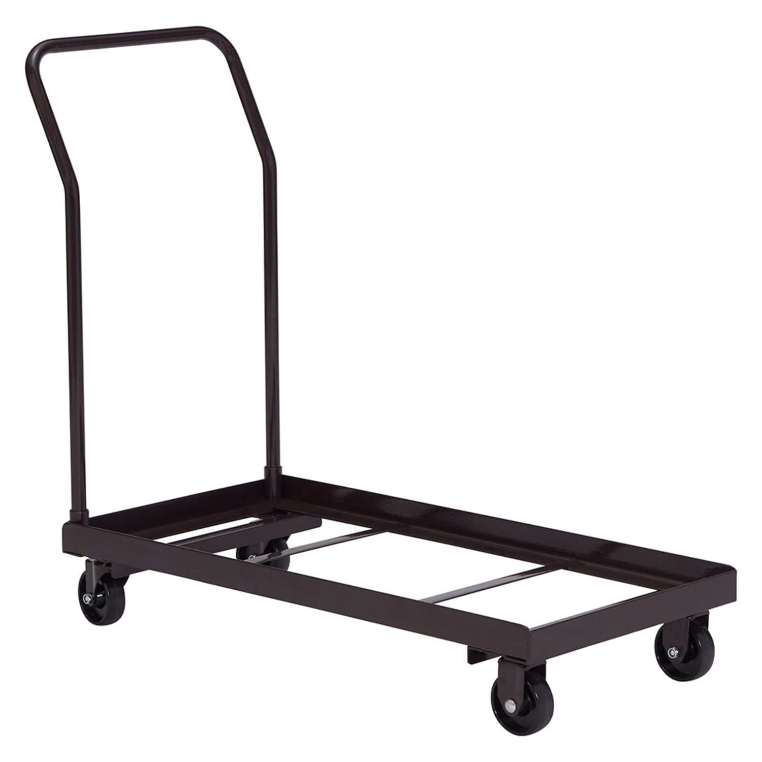 National Public Seating DY700/800 Chair Dolly w/ 36 Chair Capacity for Series 800 Chairs - Steel, Dark Brown