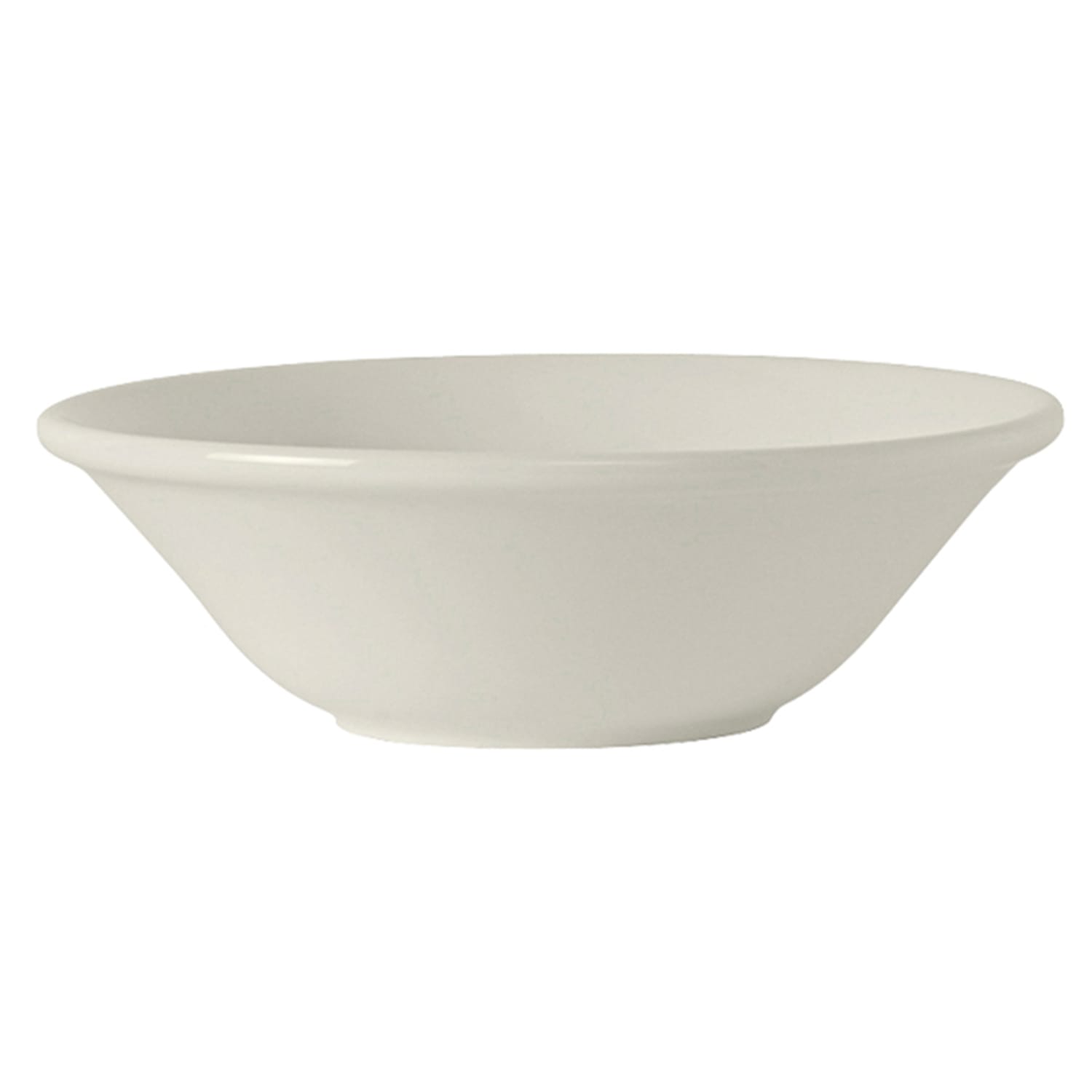Tuxton AMU-061 16 oz Round Modena Grapefruit Bowl - Ceramic, Pearl White, 3 Dozen