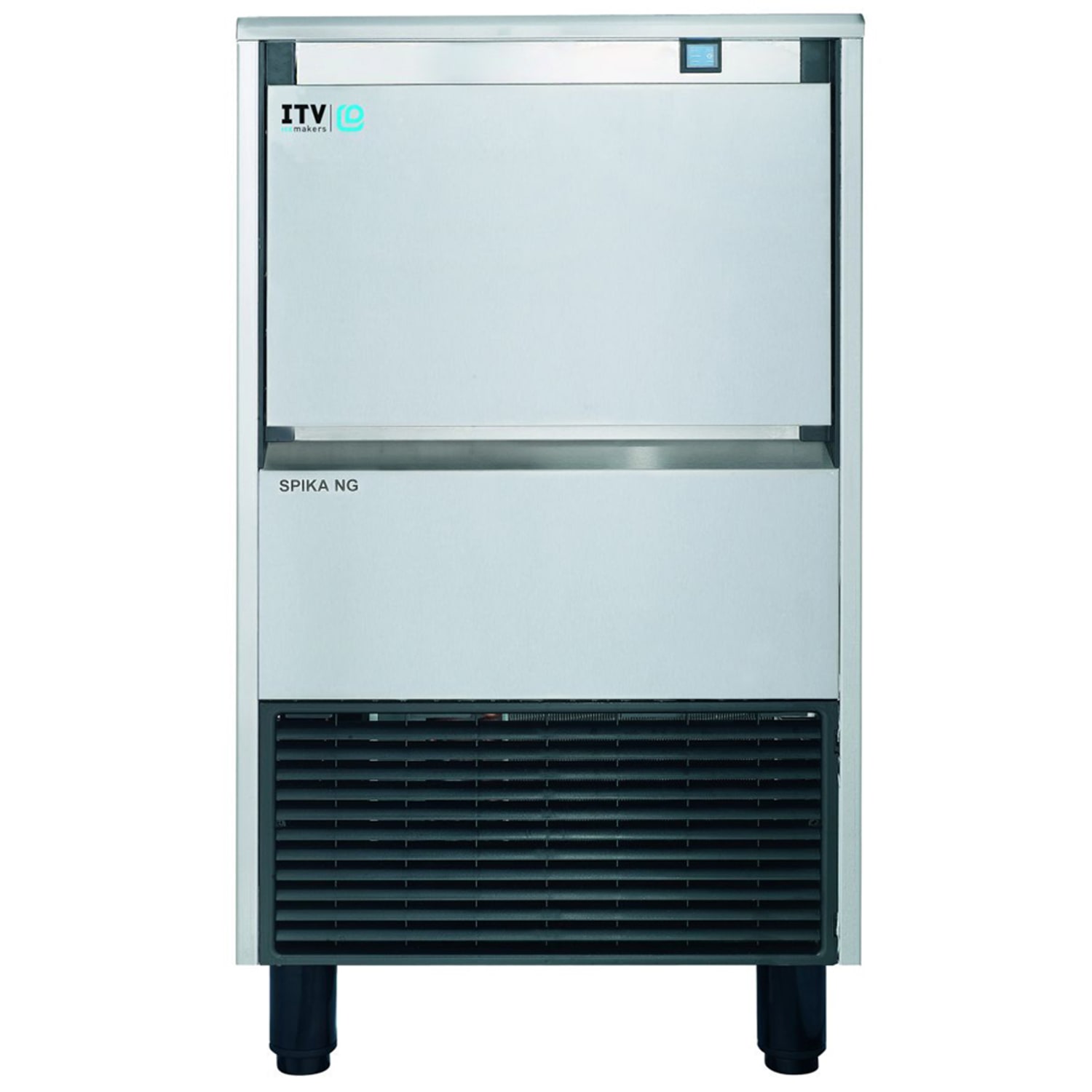 ITV Ice Makers NG130AF 21W Full Cube Undercounter Commercial Ice Machine - 134 lbs/day, Air Cooled, Stainless Steel, 115 V
