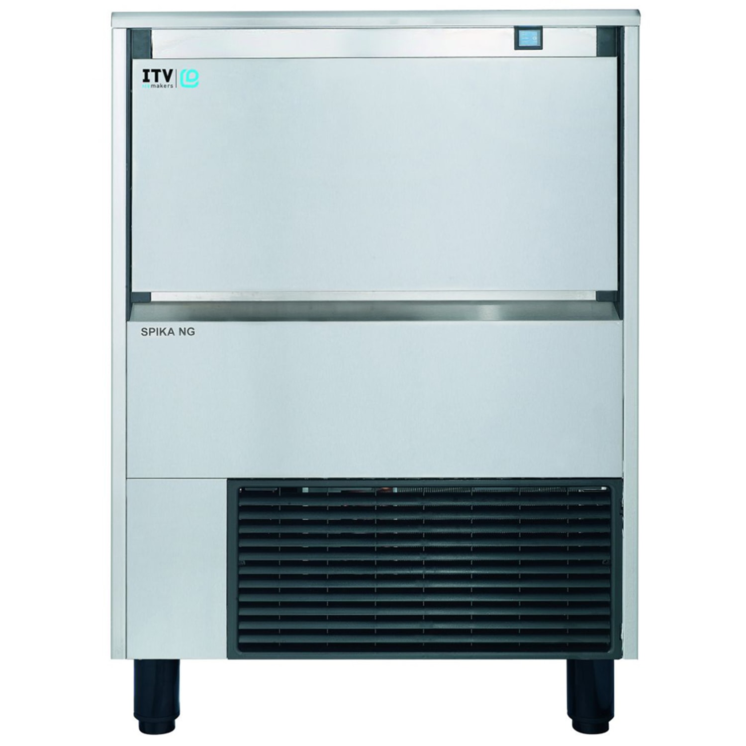 ITV Ice Makers NG230AF 26W Full Cube Undercounter Commercial Ice Machine - 223 lbs/day, Air Cooled, Stainless Steel, 115 V