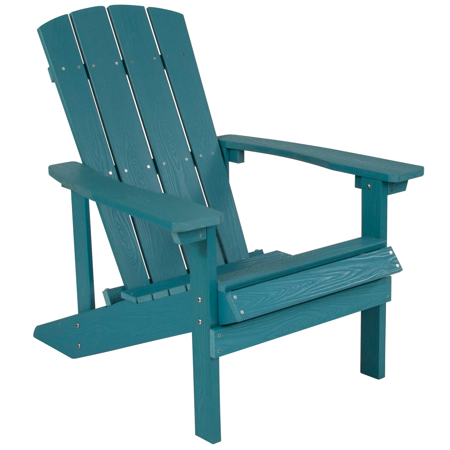 Flash Furniture JJ-C14501-SFM-GG 29 1/2W Charlestown Adirondack Chair - 35H, Resin, Sea Foam, Stainless Steel