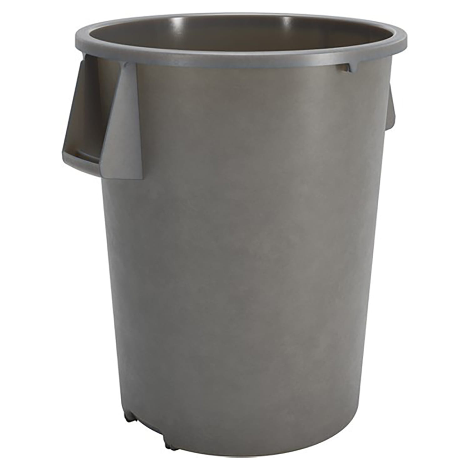 Carlisle 84105523 55 gallon Commercial Trash Can - Plastic, Round, Food Rated, Gray