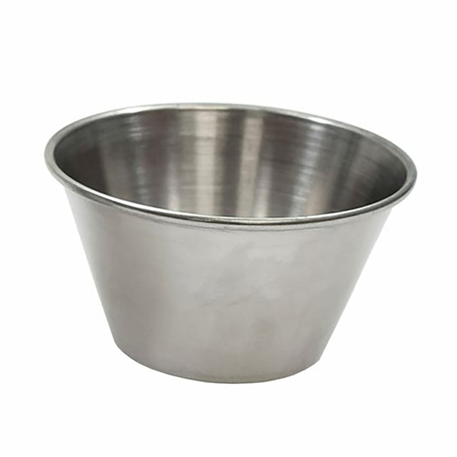 Tablecraft 5073 6 oz Sauce Cup, Stainless Steel, Case of 12