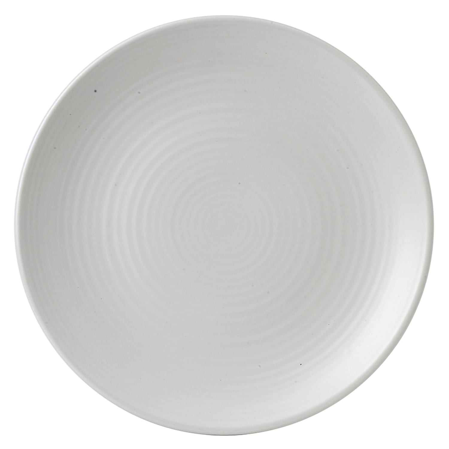 Dudson EP273 10 3/4 Round Evo Plate - Ceramic, Pearl, Matte Pearl, White, 1 Dozen