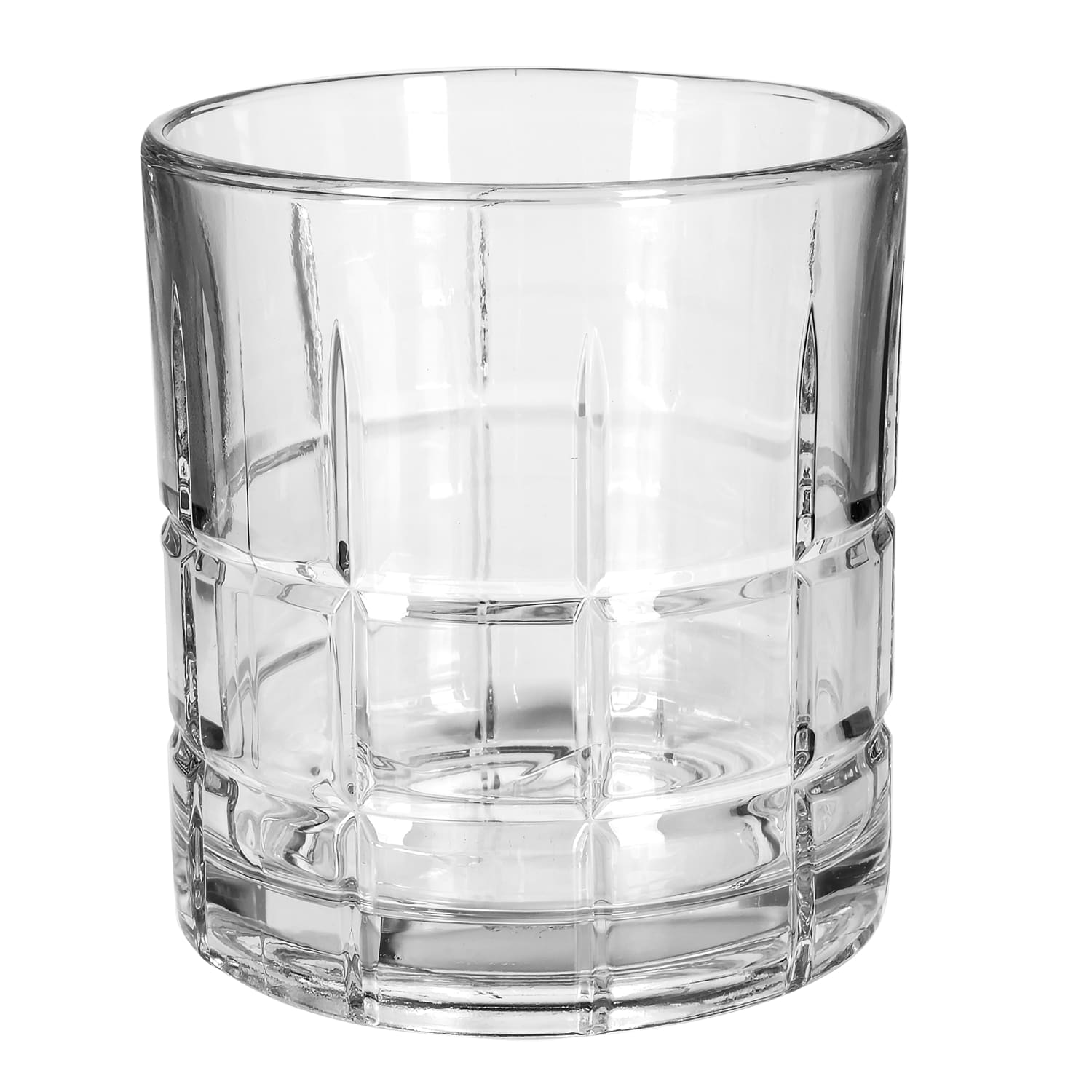 Anchor Hocking 68349 10 1/2 oz Tartan Old Fashioned Rocks Glass, Clear, 1 Dozen