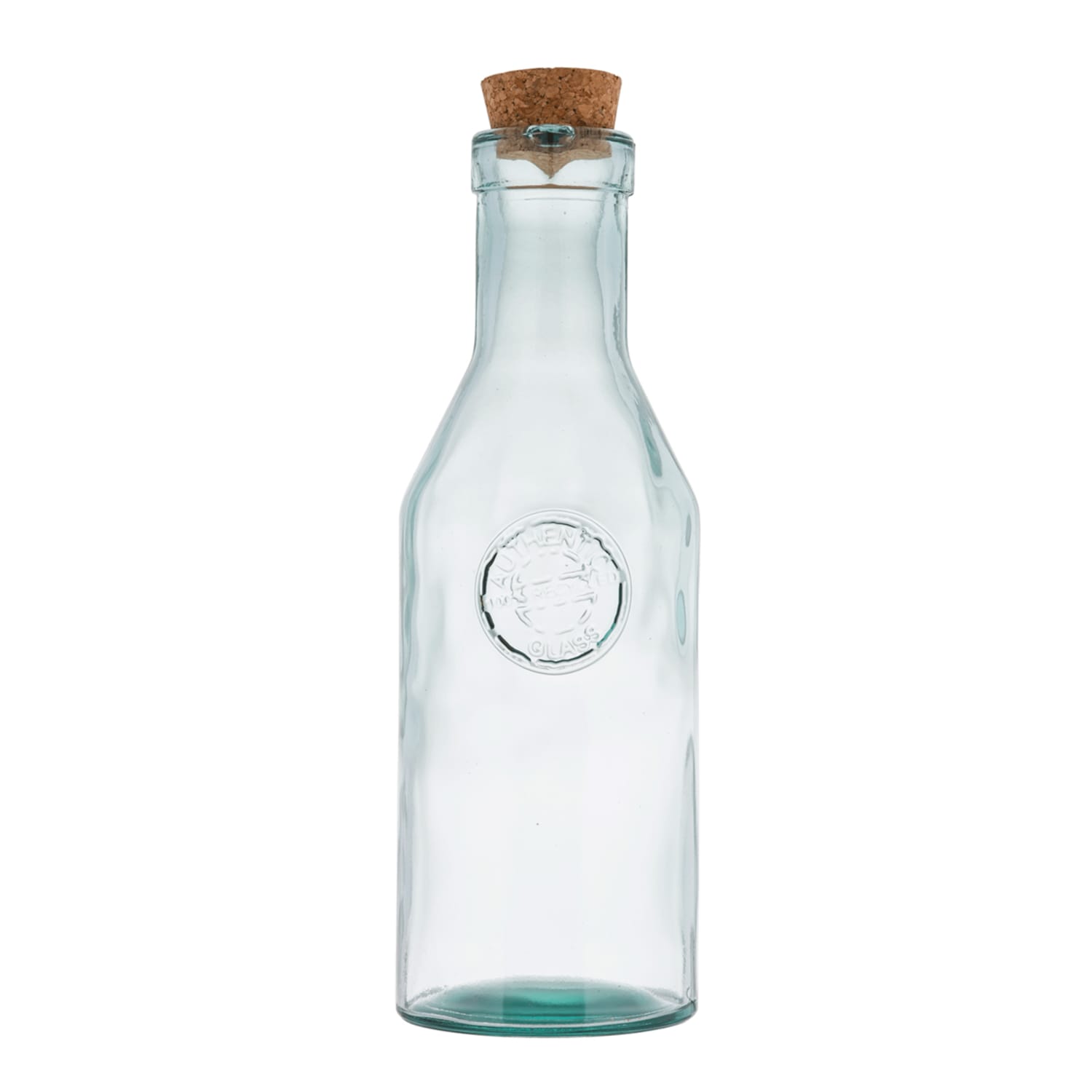 Tablecraft 6631 34 oz Authentic Apothecary Bottle w/ Cork Stopper, Glass, Green Tint, Clear