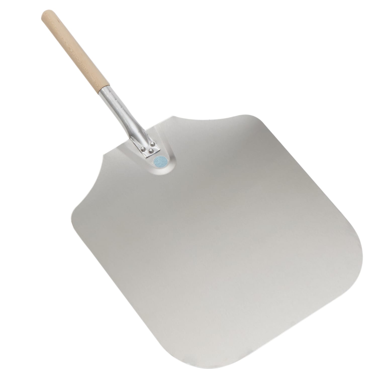 American Metalcraft 3016 30 Pizza Peel w/ 18 x 16 Aluminum Blade, Wood Handle, Silver