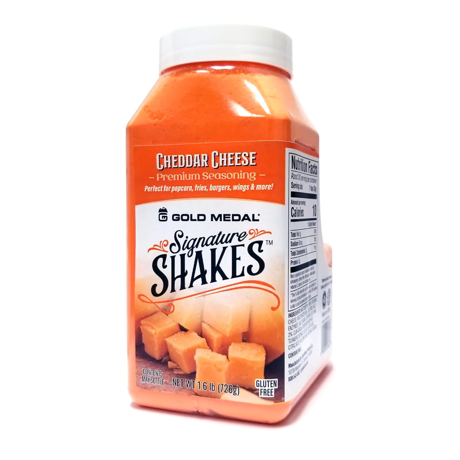Gold Medal 2366S 18-oz. Jars Cheddar Cheese Signature Shakes Flavoring Mix, Pack of 4