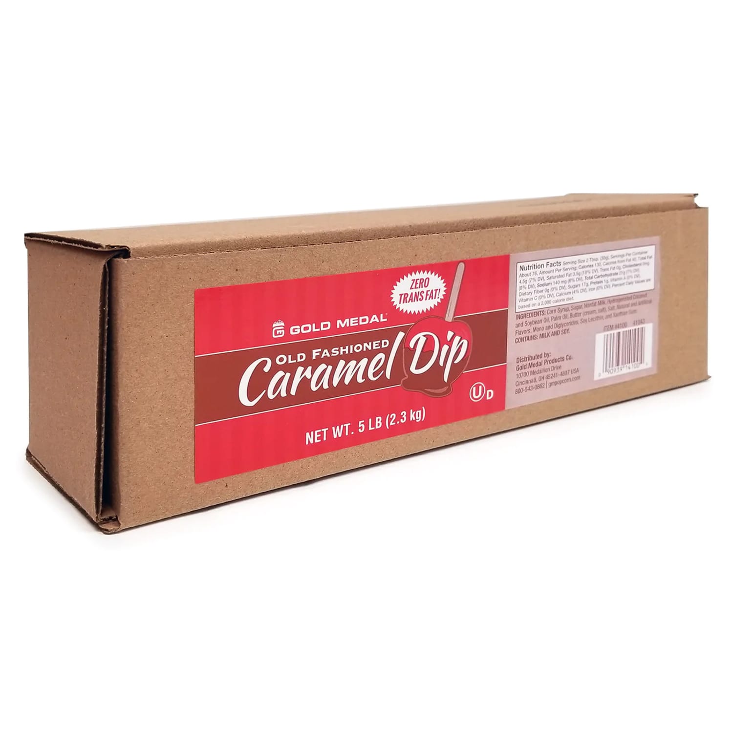 Gold Medal 4100 5 lb 0g Trans Fat Old Fashioned Caramel Apple Dip, 6-month shelf life, 0 Trans Fat