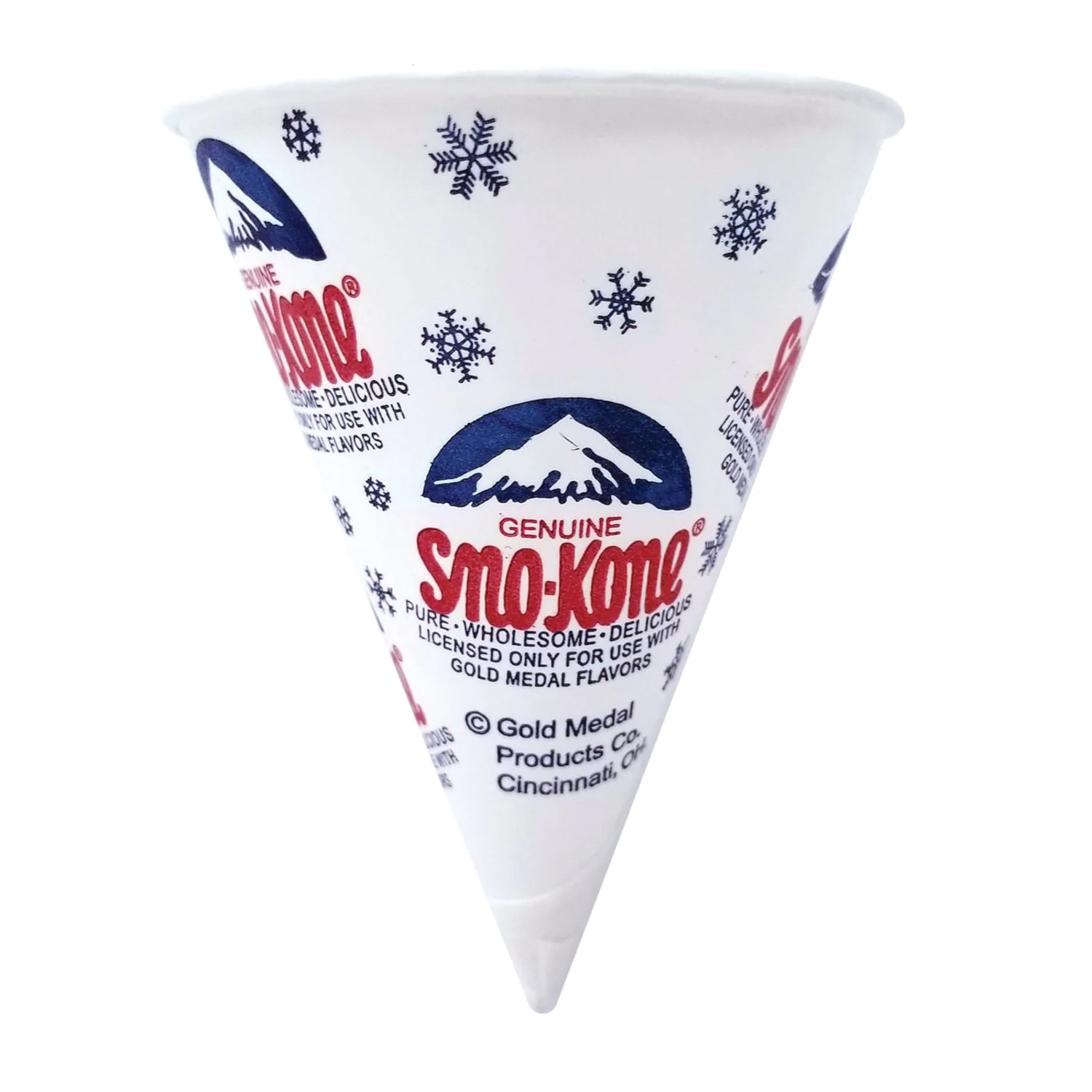 Gold Medal 1060M 6 oz Disposable Sno-Kone Snow Cone Cups, Pack of 1000