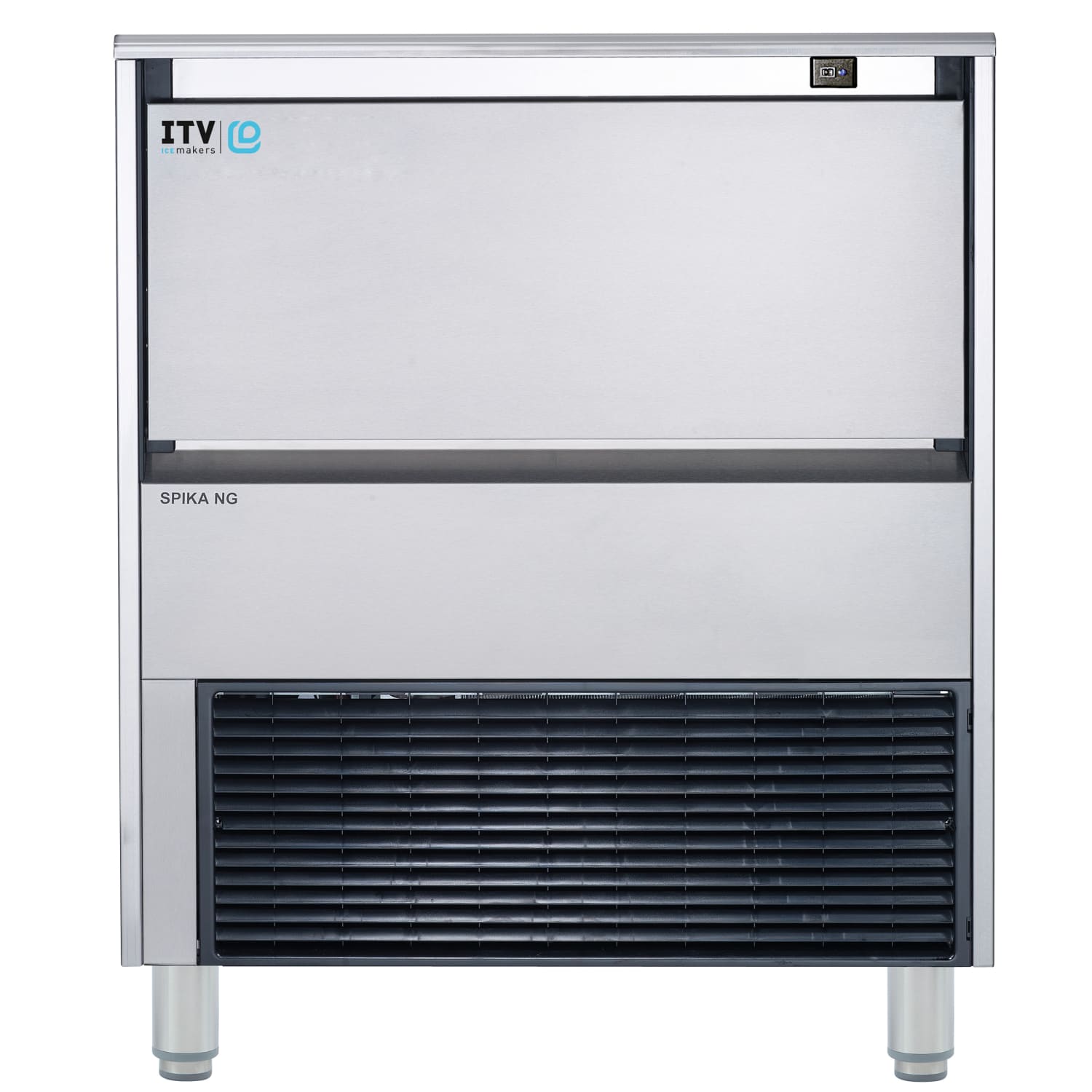 ITV Ice Makers NG360A1F 30 Spika Full Cube Undercounter Commercial Ice Machine - 340 lbs/day, Air Cooled, 115v, 340 lb Production Capacity, Stainless Steel