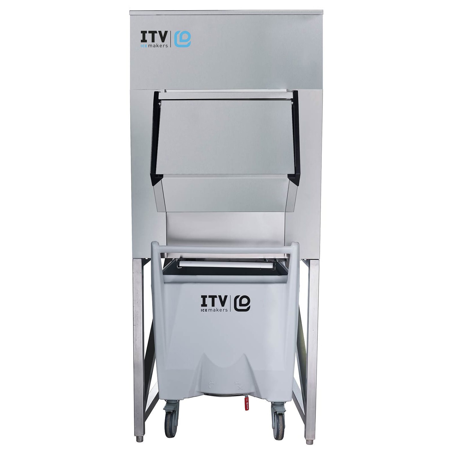 ITV Ice Makers SCS-700 30 Ice Bin - 661 lbs, 661 lb Storage Capacity, 1 Polyethylene Cart, Stainless Steel