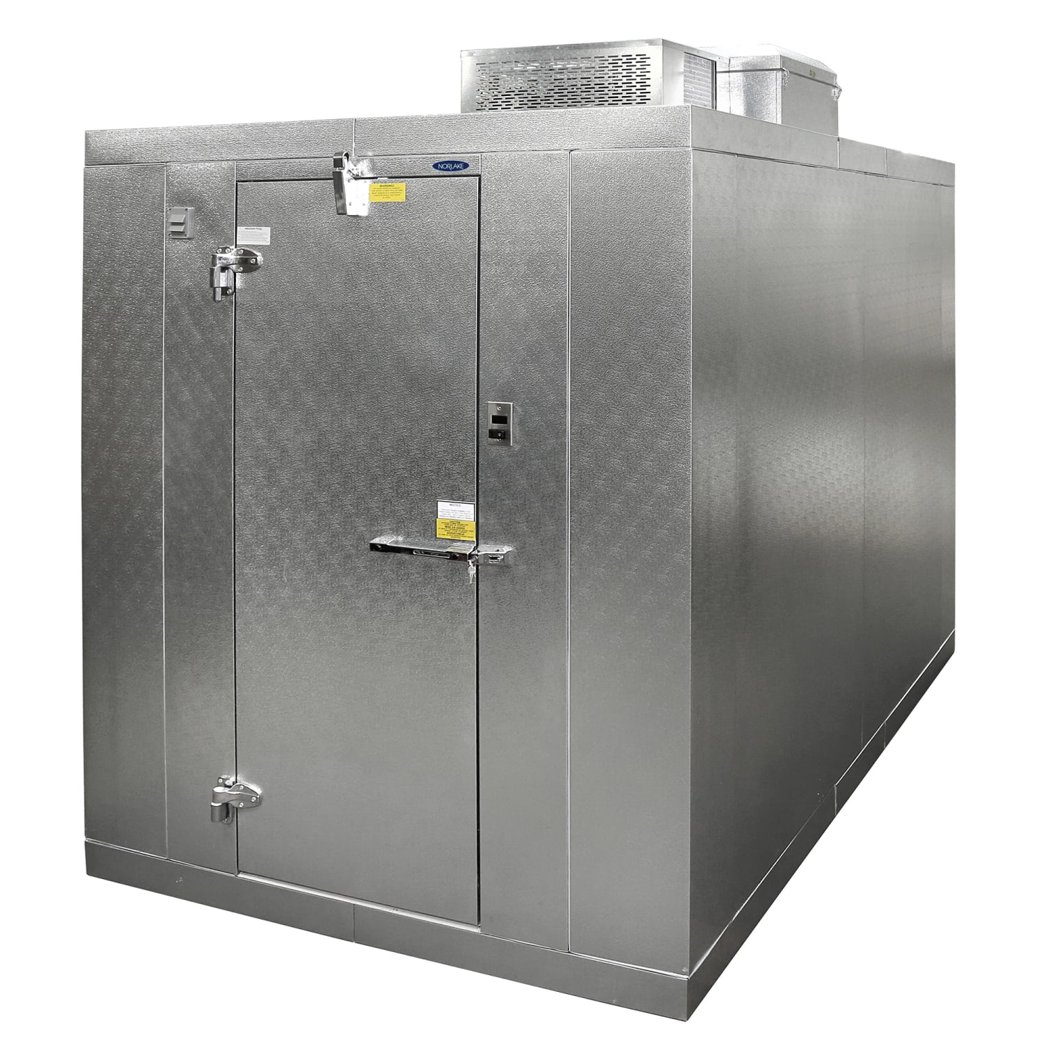 Norlake KLB74810-C RH 8' x 10' Indoor Walk-In Cooler w/ Top-Mounted Compressor - No Floor, 26-ga. Steel, Floorless