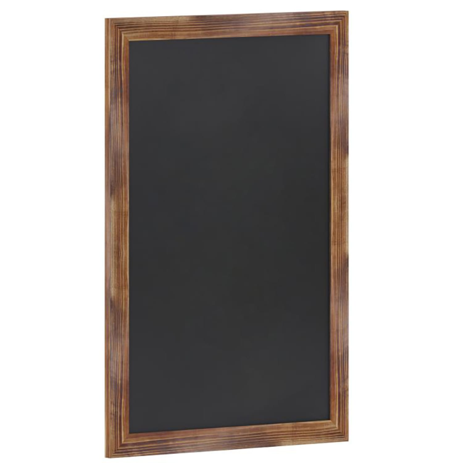 Flash Furniture HGWA-3GD-CRE8-791315-GG Wall Mount Chalkboard Sign - 24W x 36H, Pine Wood Frame, Brown