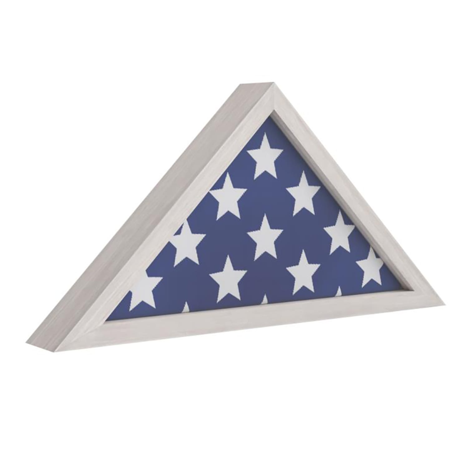Flash Furniture HFMHD-GDIS-CRE8-802315-GG Memorial Flag Display Case, 25 x 12 1/2, Whitewashed