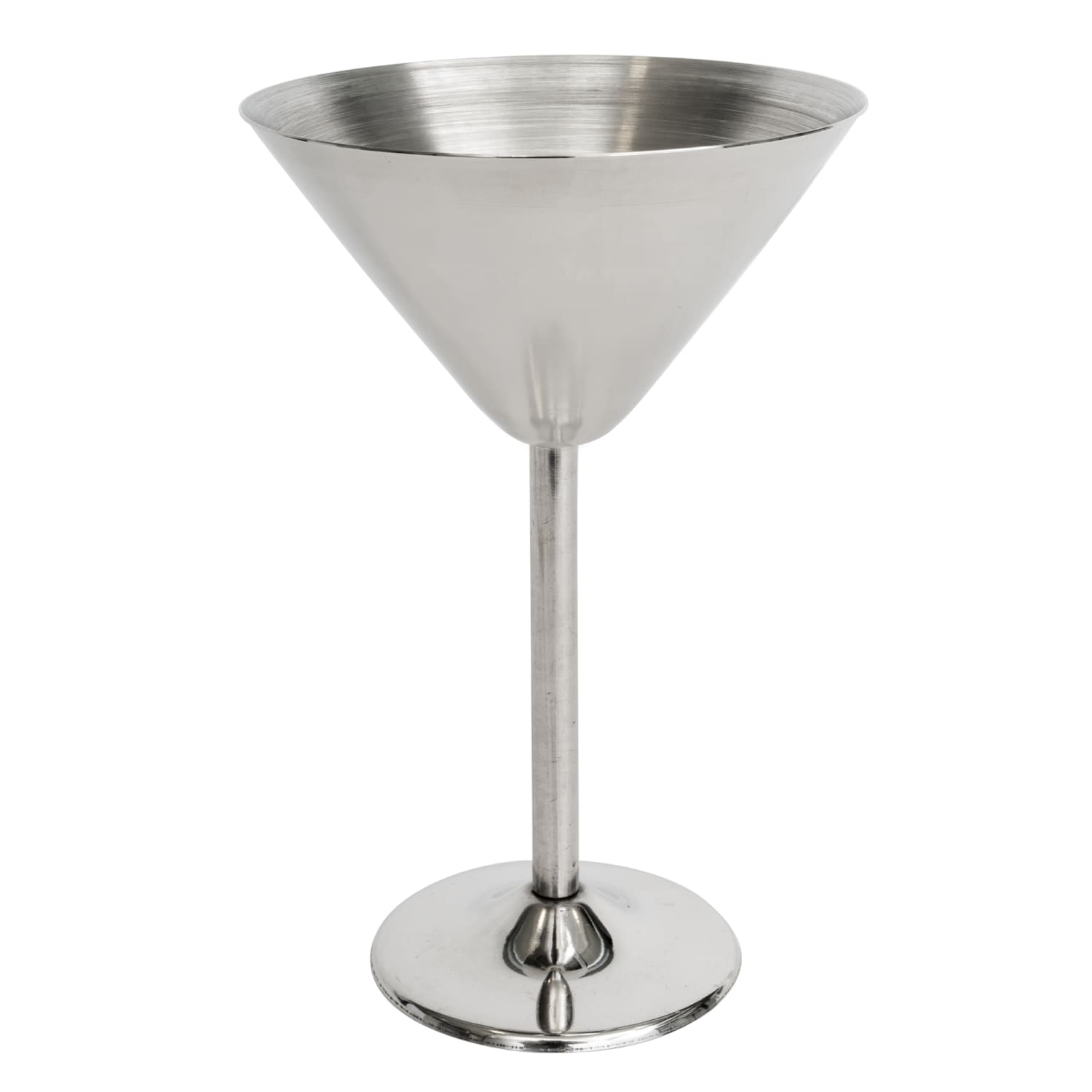 Tablecraft MCSS10 10 oz Stainless Steel Martini Cup, Silver
