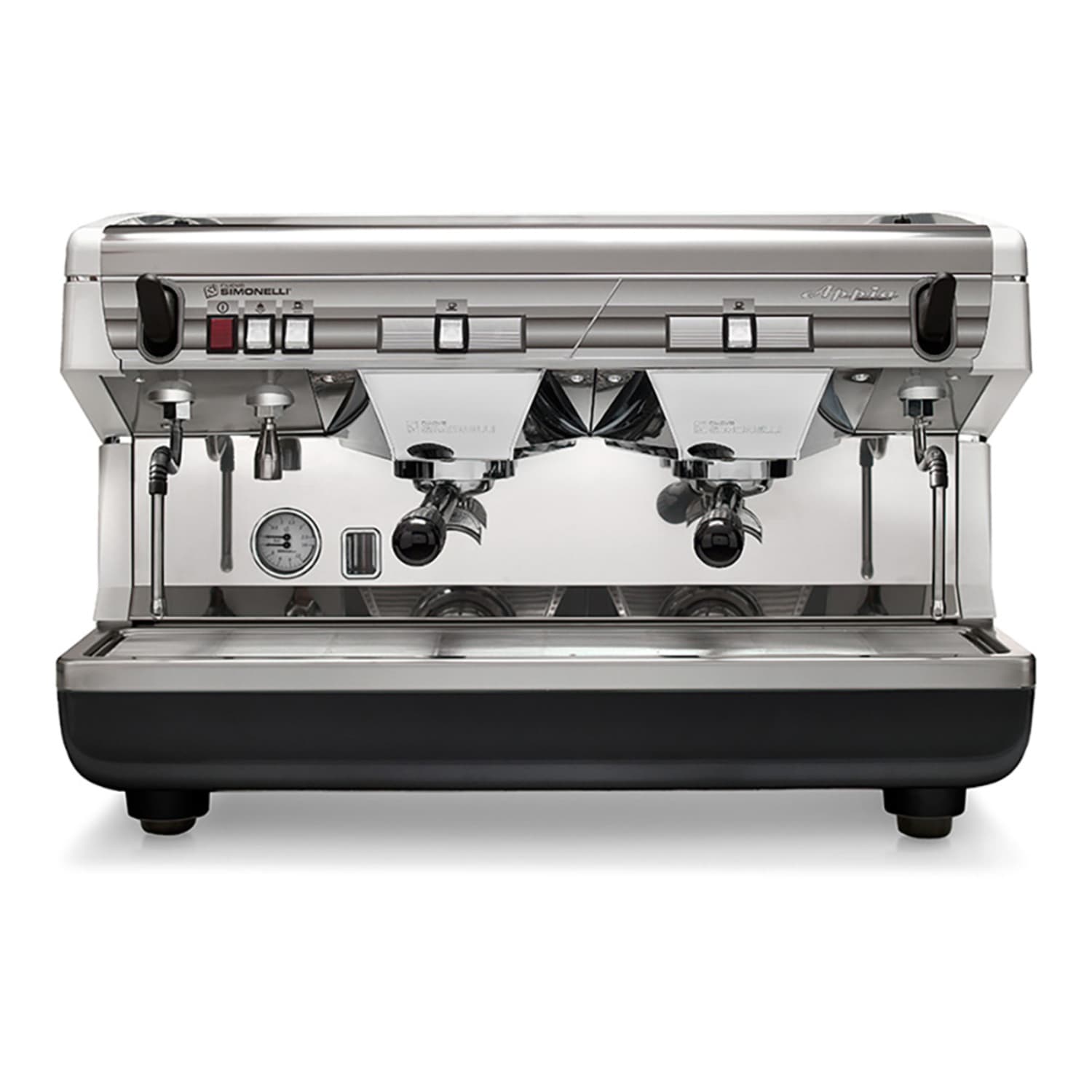 Nuova Simonelli APPIA LIFE 2GR SEMI Semi Automatic Commercial Espresso Machine w/ 2 Groups & 2 Steam Wands - 208-240v/1ph, 11-liter Boiler, Stainless Steel