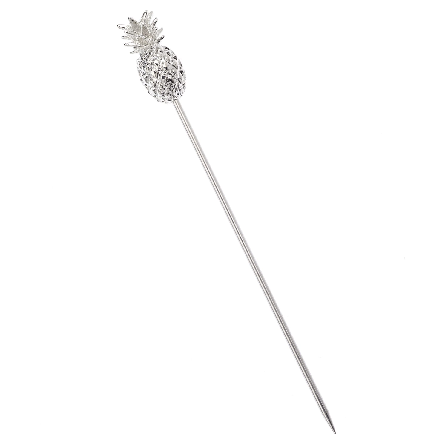 Barfly M37181 4 3/8 Cocktail Pick w/ Pineapple Top, Stainless, Silver, Pack of 12