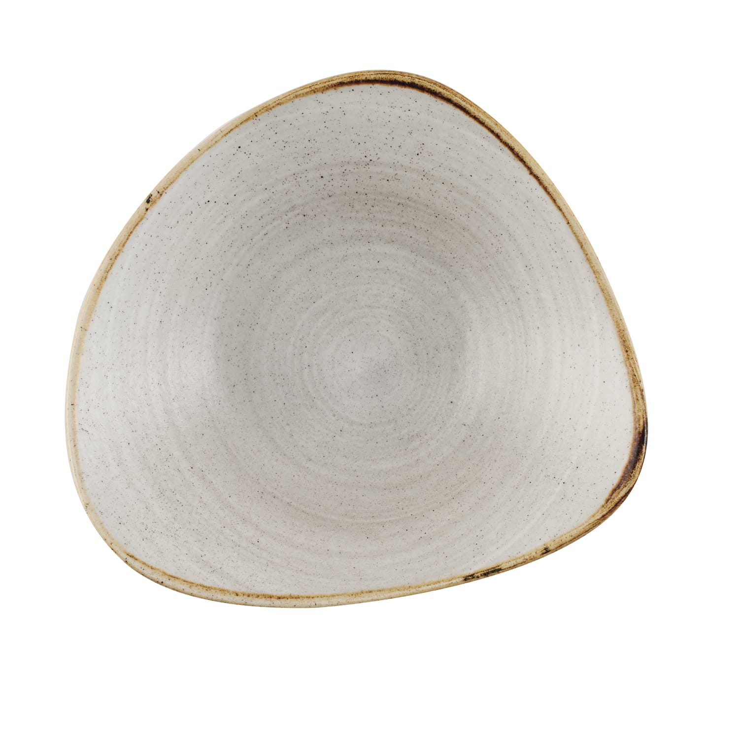 Churchill SRGYTRB91 21 oz Round Stonecast Bowl - Ceramic, Raw Gray, Case of 12