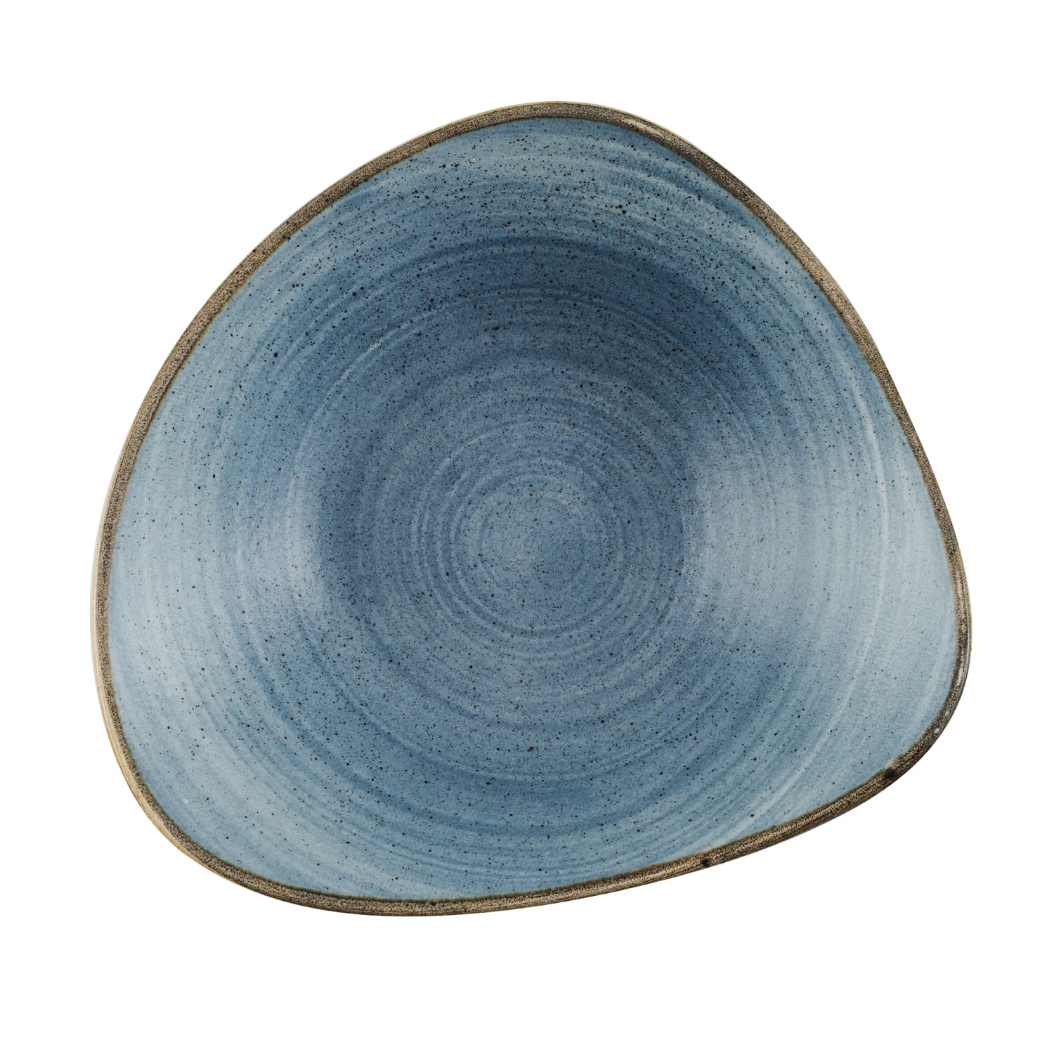Churchill SRBETRB91 21 oz Round Stonecast Bowl - Ceramic, Raw Blue, Case of 12