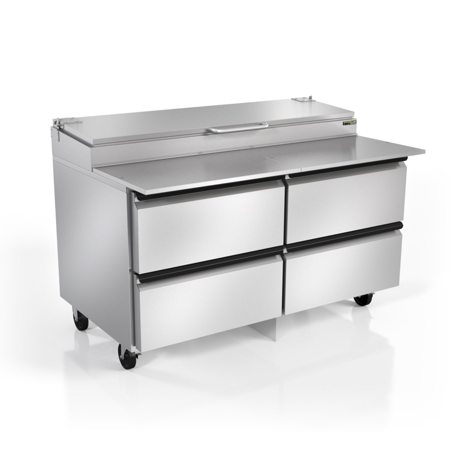 Silver King SKPZ60-EDUS10 60 Pizza Prep Table w/ Refrigerated Base, 115v, Stainless Steel
