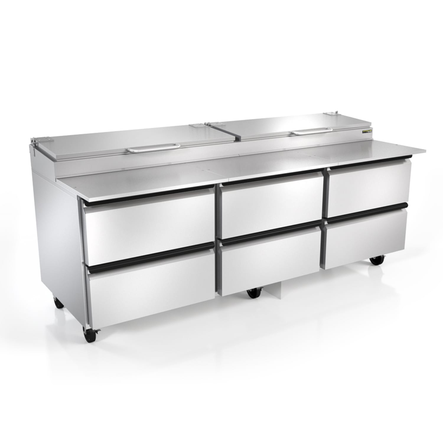 Silver King SKPZ92-EDUS1 92 Pizza Prep Table w/ Refrigerated Base, 115v, Stainless Steel