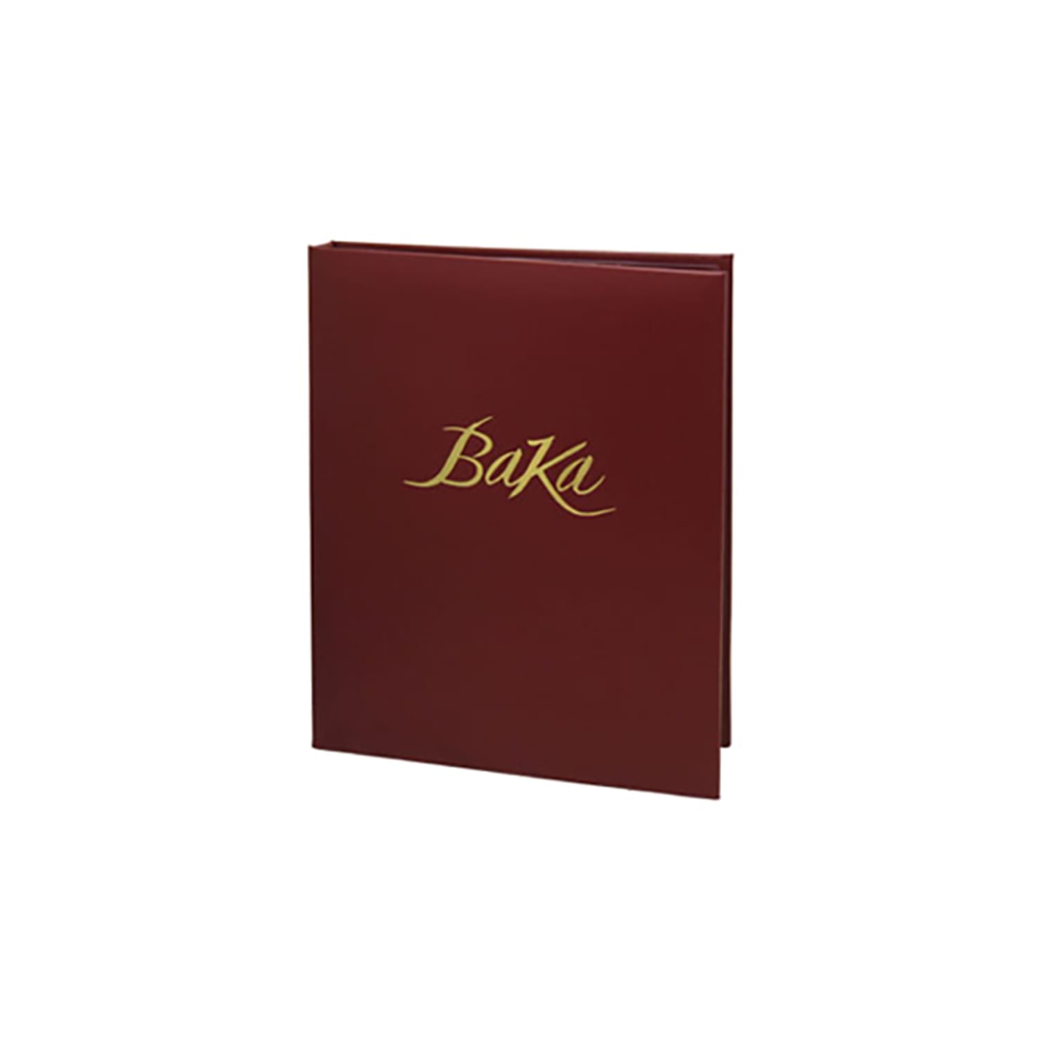 Risch PINE3RING-OM 8.5X11 WINE 3 Ring Binder Pinehurst Menu Cover - 8 1/2 x 11, Faux Leather, Wine, Black, Pack of 25
