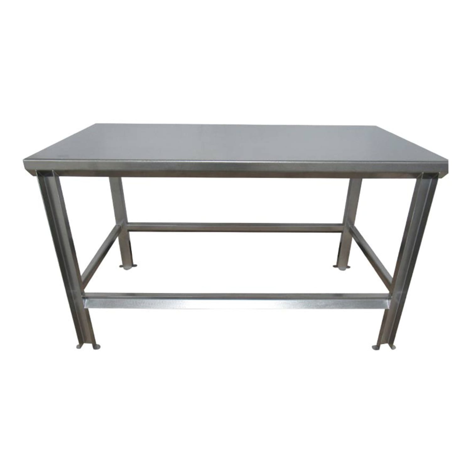 SSL Industries SSL-1001-48X24 48 11 ga Work Table w/ 304 Series Stainless Steel Flat Top, Stainless steel, Paw print footing