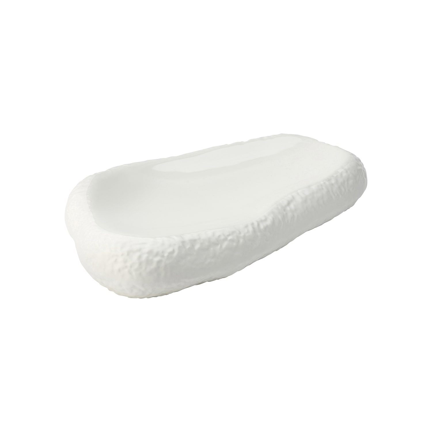 Steelite UCT6801 5 7/8 x 9 7/8 Rectangular Utopia Lyra Unique Plate - Porcelain, White