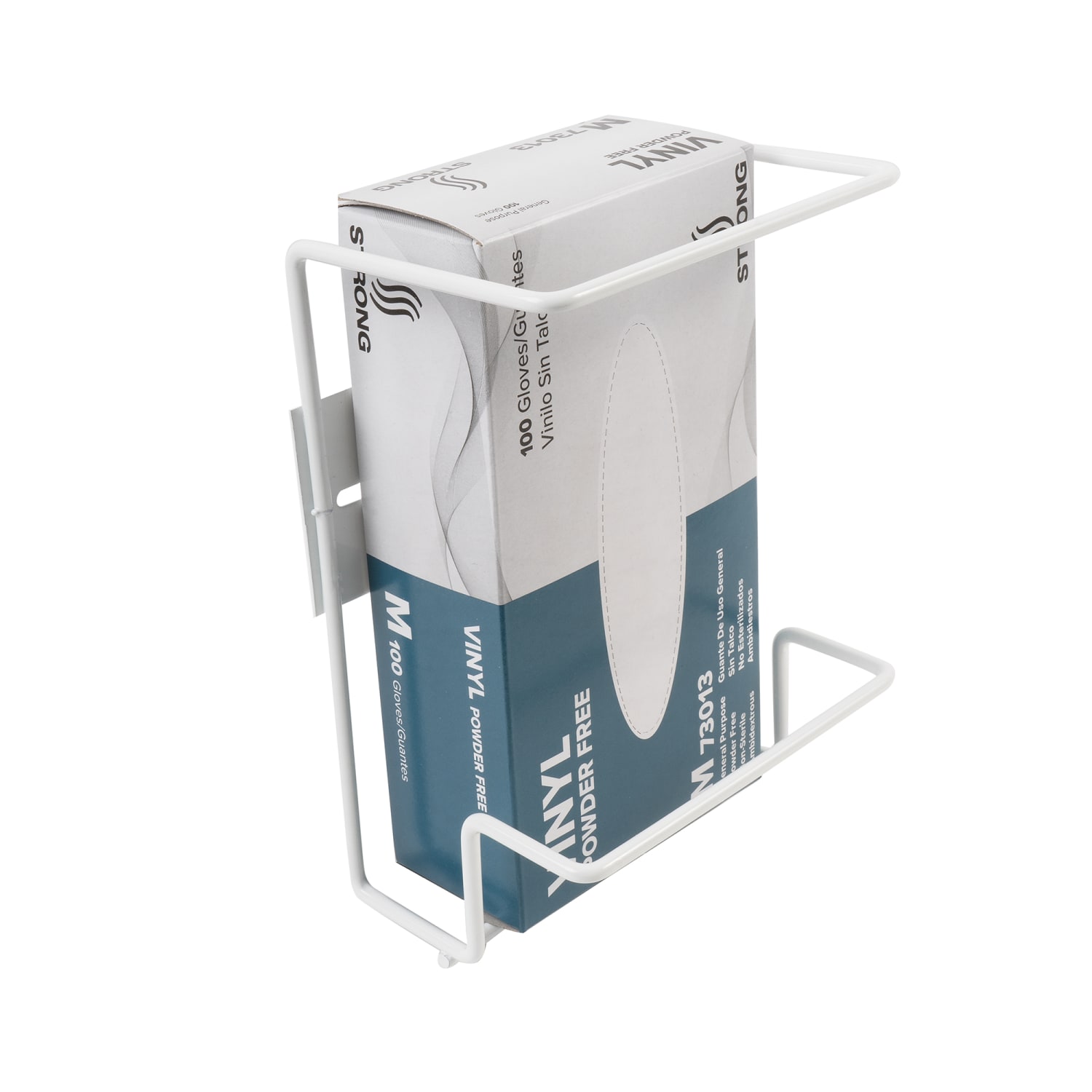Rofson PG12 Wall Mounted Glove Dispenser w/ 1 Box Capacity - Metal, White, Wire