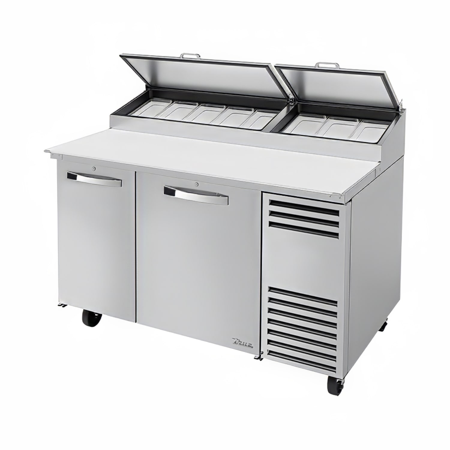 True TPP-AT-60-HC~SPEC3 60 Spec Series Pizza Prep Table w/ Refrigerated Base, 115v, Stainless Steel | True Refrigeration