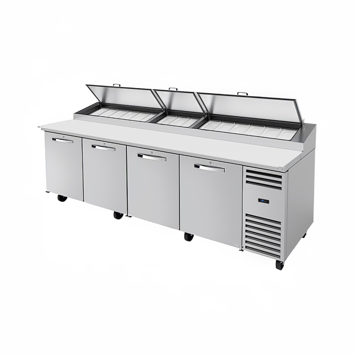 True TPP-AT-119-HC~SPEC3 119 Spec Series Pizza Prep Table w/ Refrigerated Base, 115v, 15 Pans (Tops), Stainless Steel | True Refrigeration