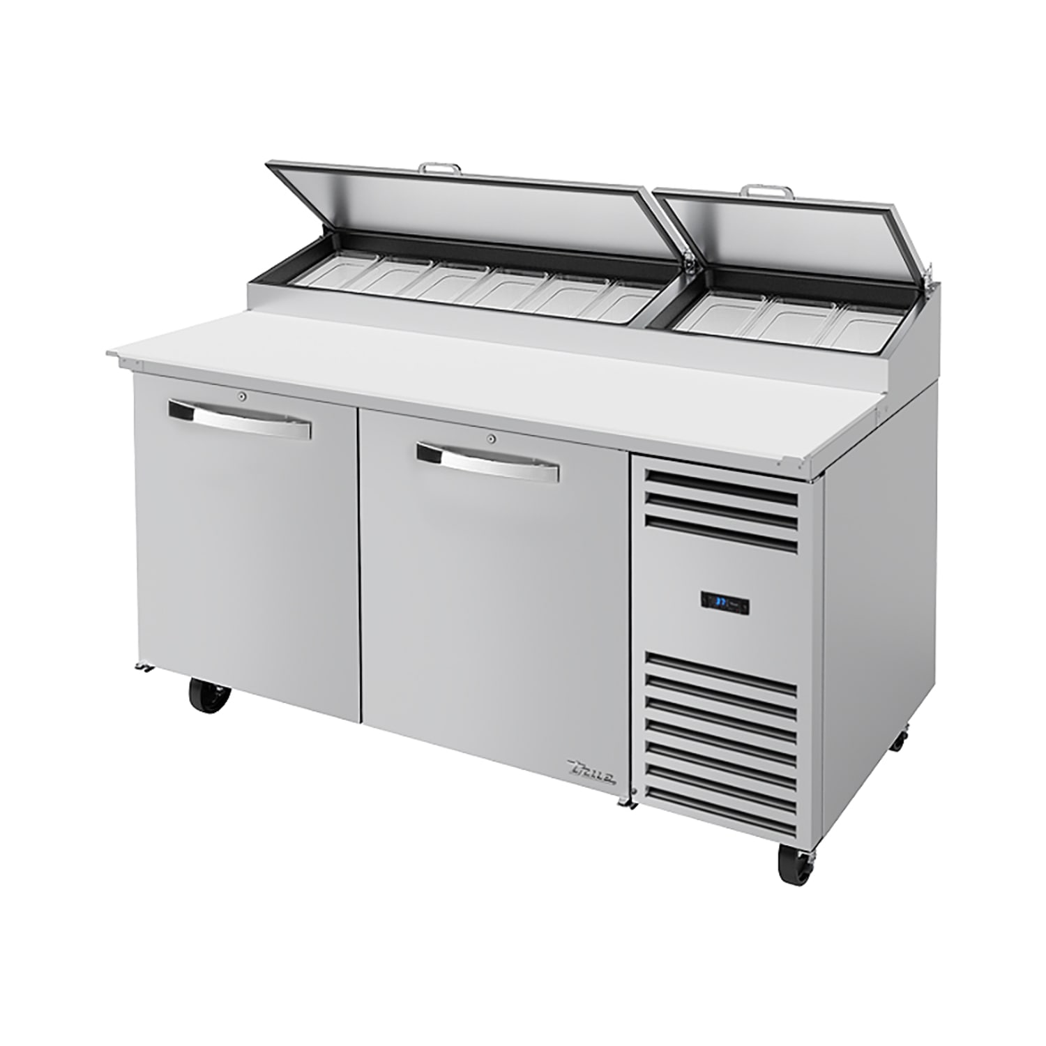 True TPP-AT-67-HC~SPEC3 67 Spec Series Pizza Prep Table w/ Refrigerated Base, 115v, Stainless Steel | True Refrigeration