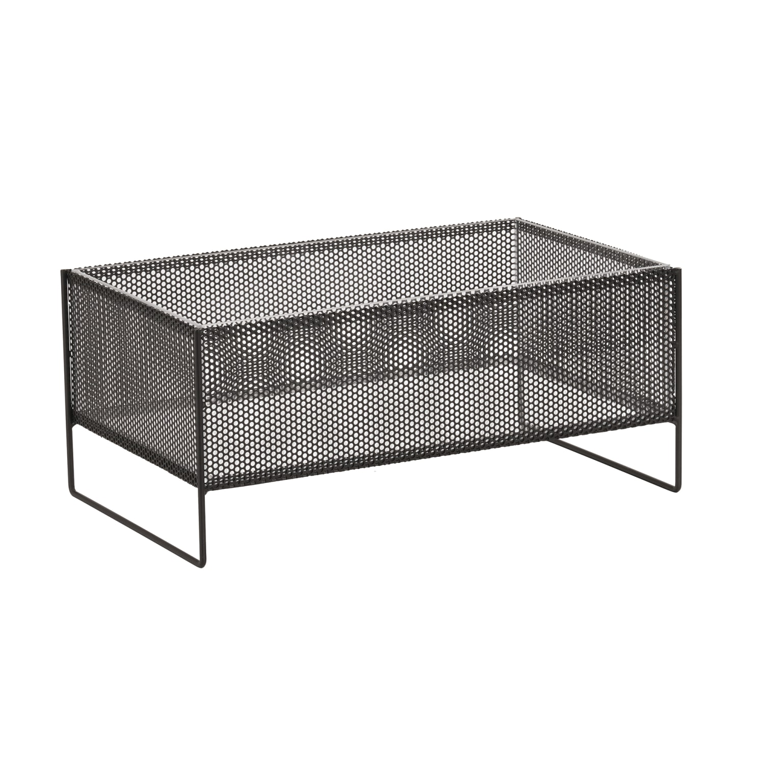 Cal-Mil 22907-12-115 Rectangular Ice Housing - 20 3/4 x 13 x 9 1/2H, Wire, Black